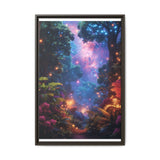 Galactic Neon Forest: Ultra-Detailed 4K Space Anime Print