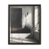 Abstract Elegance: Bold Black and White Brush Stroke Art Print