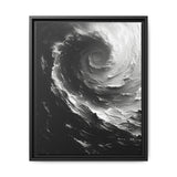 Abstract Swirls Art Print - Monochrome Brushwork on Museum Paper