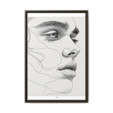 Japandi-Inspired Minimalist Line Art Portrait - Museum Grade Print