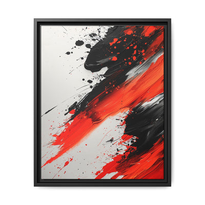 Abstract Fury: Vivid Red & Black Chaos - High-Detail 8K Fine Art Print