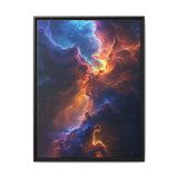 Trippy Neon Cosmos: Vivid Space Nature Art Print, 4K Detail