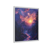 Enchanted Cosmic Forest - Neon Psychedelia Fine Art Print