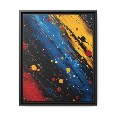 Vibrant Pollock-Inspired Abstract Chaos Art Print - Museum Grade