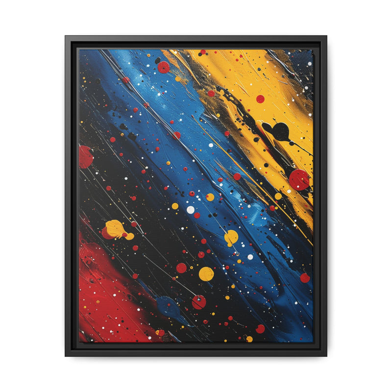 Vibrant Pollock-Inspired Abstract Chaos Art Print - Museum Grade