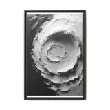 Yin-Yang Impasto Swirl - Elegant Monochrome Art Print