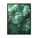 Ethereal Monstera Leaves Art Print - Floating Serenity
