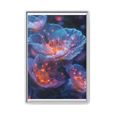 Galactic Blossom: Neon Space Nature - 4K Ultra HD Anime Art Print