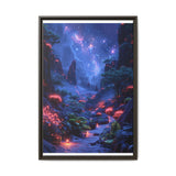Galactic Botanica: Luminous Neon Wilderness Art Print, 4K