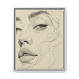Japandi Minimalist One-Line Art Portrait - Museum Grade Print