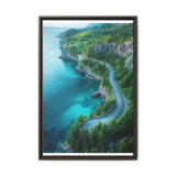 Coastal Serenity: British Columbia Highway Aerial Print