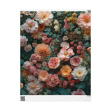 Vintage-Inspired Abstract Florals Wrapping Paper in Soft Tones