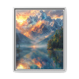 Golden Hour Majesty: Ultra-Realistic Anime Landscape Art Print