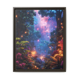 Galactic Neon Forest: Ultra-Detailed 4K Space Anime Print