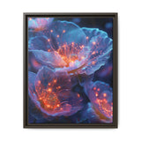 Galactic Blossom: Neon Space Nature - 4K Ultra HD Anime Art Print