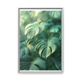 Serene Monstera Delicacy - Aerial Art Print on Museum Grade Paper