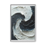 Yin Yang Swirl - Abstract Impasto Fine Art Print