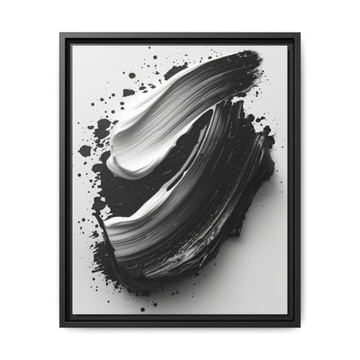 Abstract Monochrome Swirls Art Print - Museum Quality