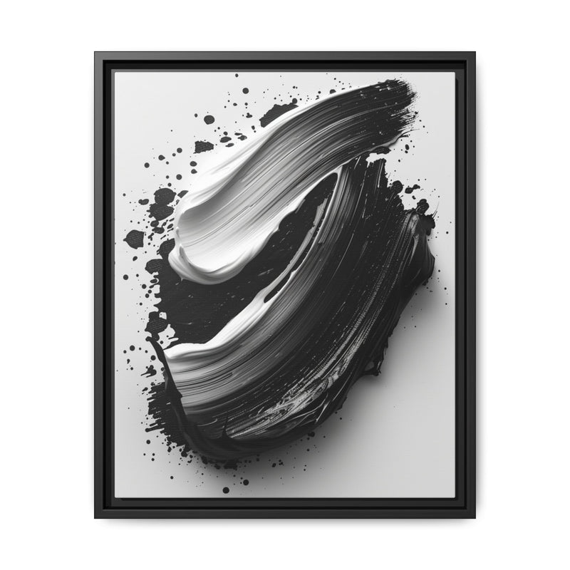 Abstract Monochrome Swirls Art Print - Museum Quality