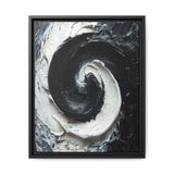 Yin-Yang Harmony: Abstract Impasto Brush Stroke Art Print