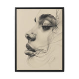 Japandi-Inspired One-Line Minimalist Portrait on Museum Grade Paper