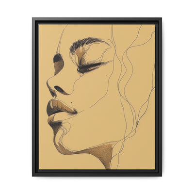 Japandi-Inspired Minimalist One-Line Portrait Art Print