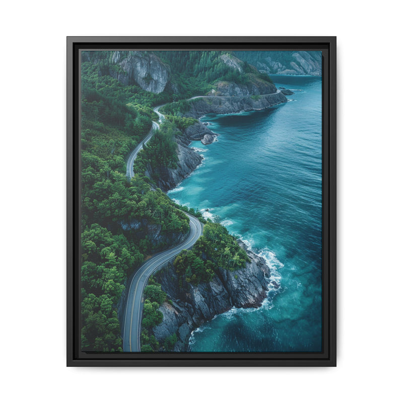 Coastal Serenity: Aerial View BC Highway - Limited Edition Print