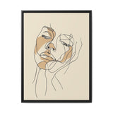 Japandi-Inspired One-Line Ink Art Portrait - Museum Grade Print