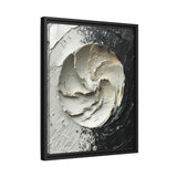 Yin-Yang Impasto Elegance - Modern Abstract Art Print
