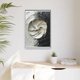 Yin-Yang Impasto Elegance - Modern Abstract Art Print