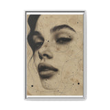 Japandi Minimalist One-Line Portrait - Monochrome Fine Art Print