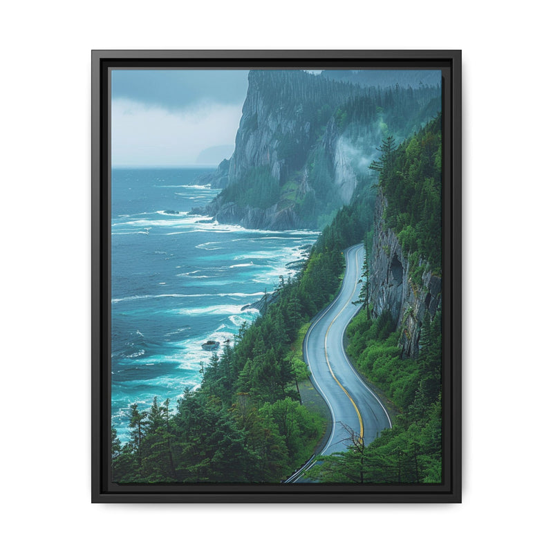 Coastal Serenity: Aerial BC Highway - Limited Edition Print