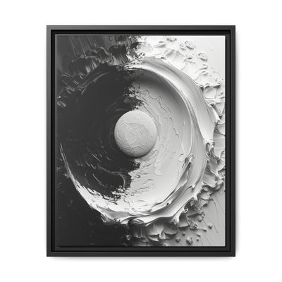 Modern Yin-Yang Impasto Swirl Art Print on Museum Grade Paper