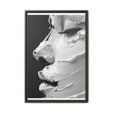 Monochrome Elegance: Abstract Swirls & Brush Strokes Art Print