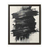 Dynamic Contrast: Bold Abstract Brush Strokes Fine Art Print