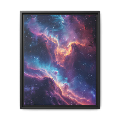 Stellar Wonders: Neon Space Nature Art Print - 4K Detail