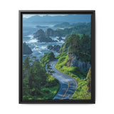 Coastal Serenity: Aerial BC Highway Fine Art Print