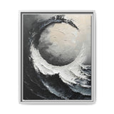 Yin-Yang Harmony - Abstract Impasto Swirl Art Print