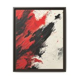 Vivid Red & Black Abstract Chaos - Modern Art Print 8K