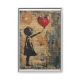 Urban Heartbeat - Banksy-Inspired Vivid Street Art Print