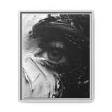 Spiral Elegance: Abstract Black & White Brushstroke Art Print