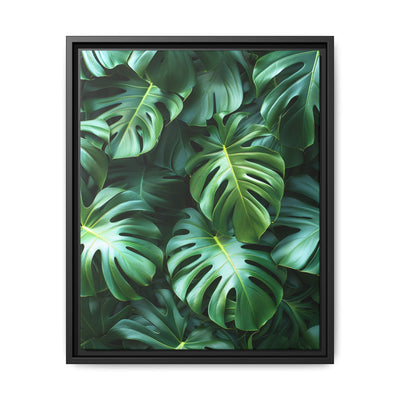 Floating Monstera Delight - Artistic Overhead Leaf Print