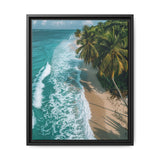 Golden Hour Serenity - Tropical Beach Aerial View Fine Art Print