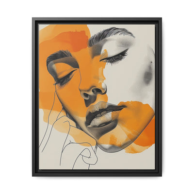 Japandi-Inspired Minimalist One-Line Art Portrait - Museum Quality Print