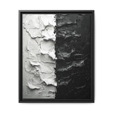 Monochrome Yin-Yang Abstract Art - Museum Grade Print