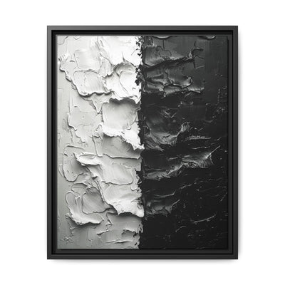 Monochrome Yin-Yang Abstract Art - Museum Grade Print