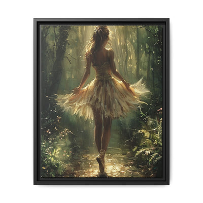 Enchanted Forest Ballerina - Ethereal Sun-Dappled Woodland Print
