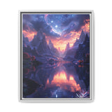 Galactic Splendor: Neon Nature & Cosmic Vistas - 4K Ultra Print