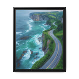 Coastal Serenity: Bird's-Eye View of BC Highway - Fine Art Print