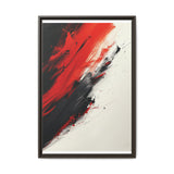 Vivid Red & Black Chaos - Abstract Fine Art Print, 8K Detail